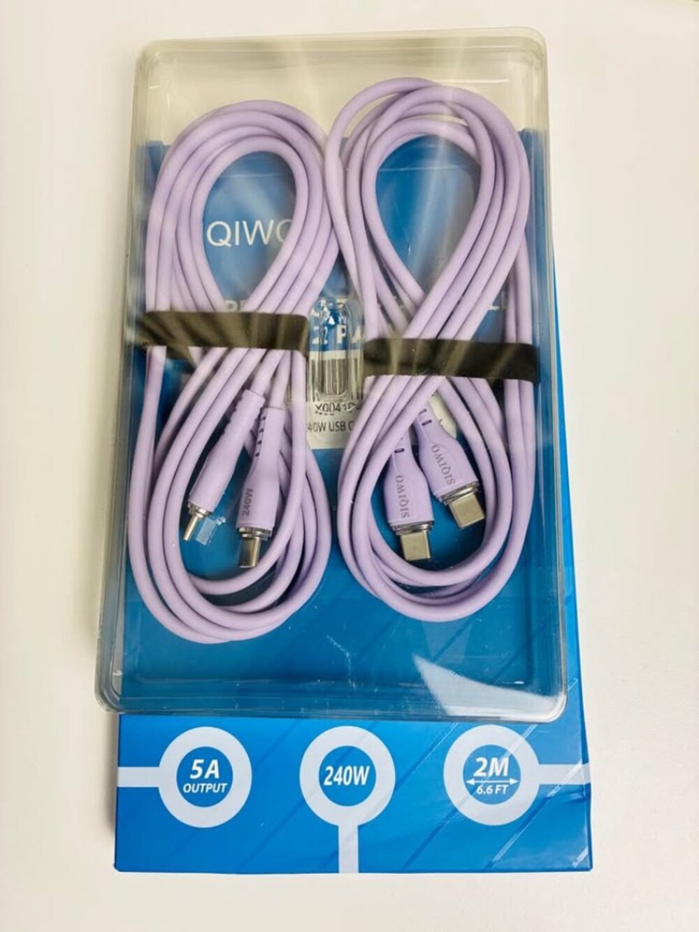 240W USB C to USB C Cable, [6.6ft/2 Pcs]